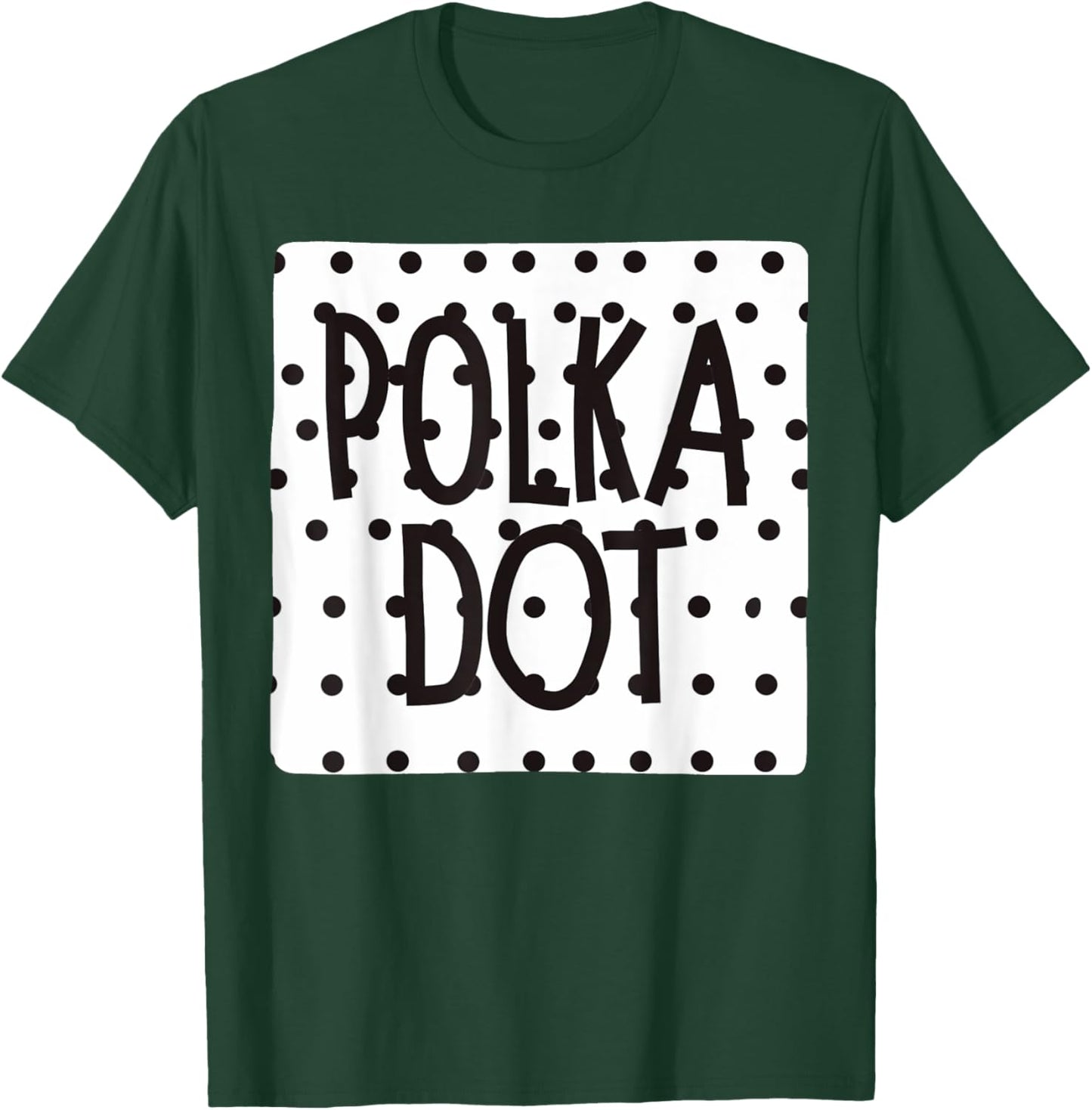 Black white Polka Dot Speech T-Shirt - T-Shirt | Forest