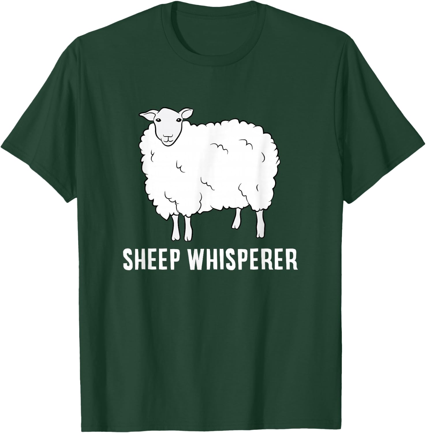 Cute Sheep Whisperer Farmer Sheep Farmer Love Sheep T-Shirt - T-Shirt | Forest