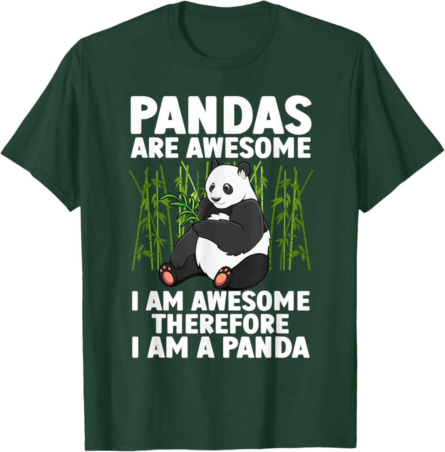 Funny Panda Art Women Giant Panda Bear Panda Lovers T-Shirt - T-Shirt | Forest