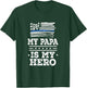 Kids Police Officer Papa Grandpa is my Hero T-Shirt - T-Shirt | Forest