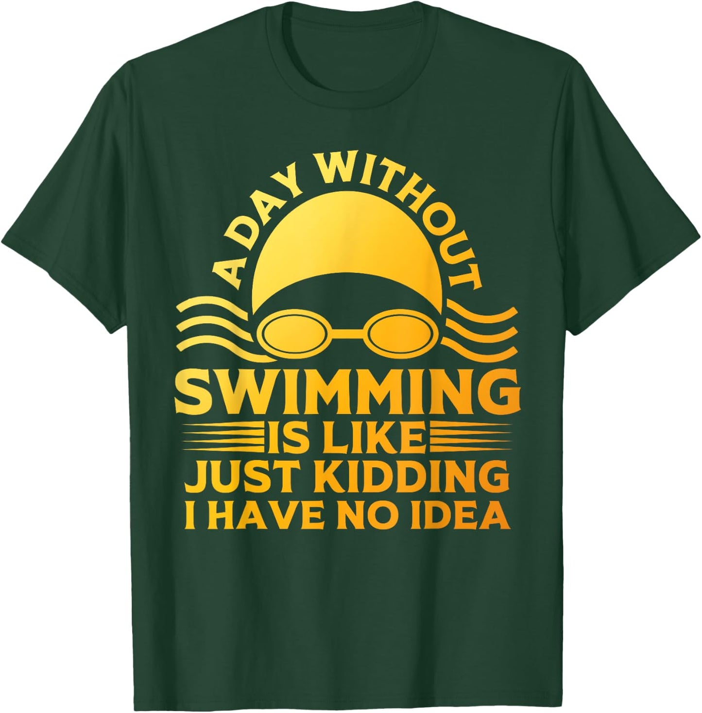 Funny Swimming Art Women Swim Team Coach Swimmer T-Shirt - T-Shirt | Forest