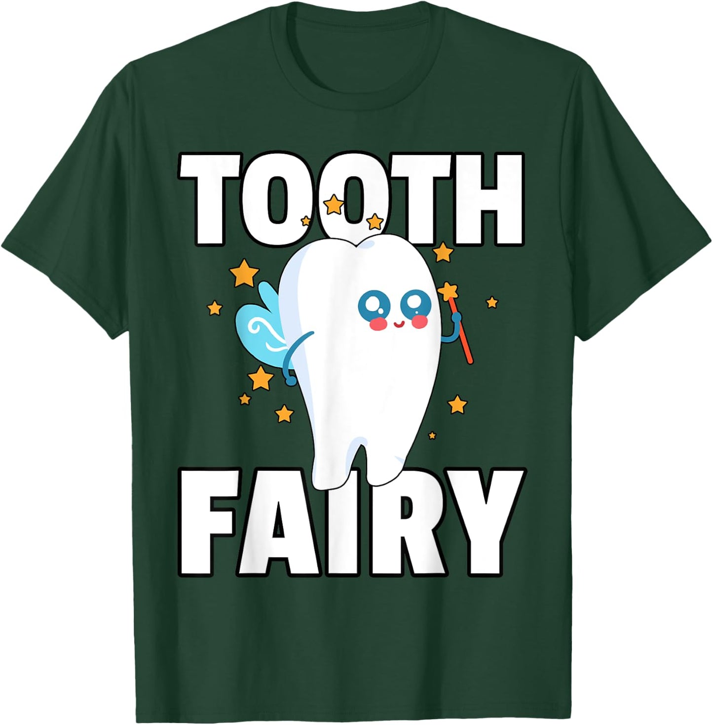 Tooth Fairy First Teeth Gift Girls T-Shirt - T-Shirt | Forest