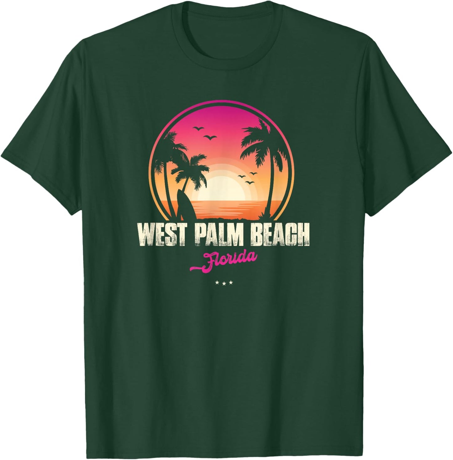 West Palm Beach Souvenir - Florida Reminder Men Women T-Shirt - T-Shirt | Forest