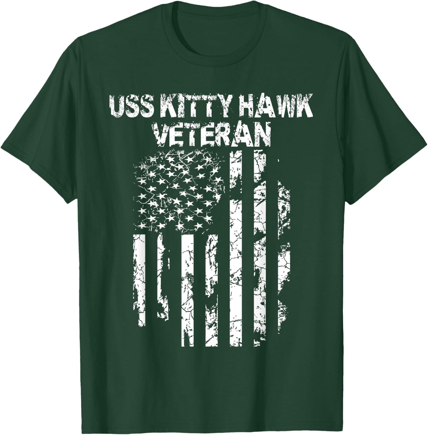 USS Kitty Hawk Veteran T-Shirt - T-Shirt | Forest