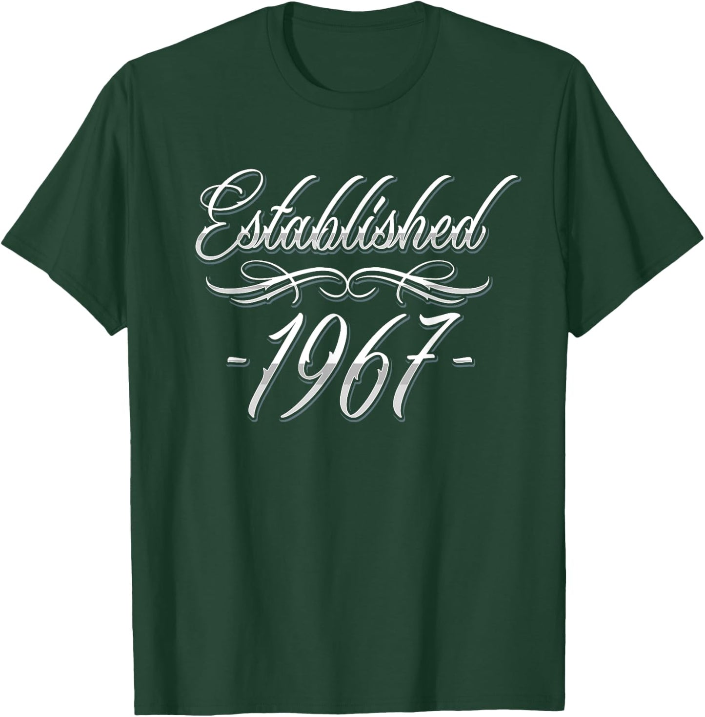 58 Year Old Tattoo Lover 1967 58th Birthday T-Shirt - T-Shirt | Forest