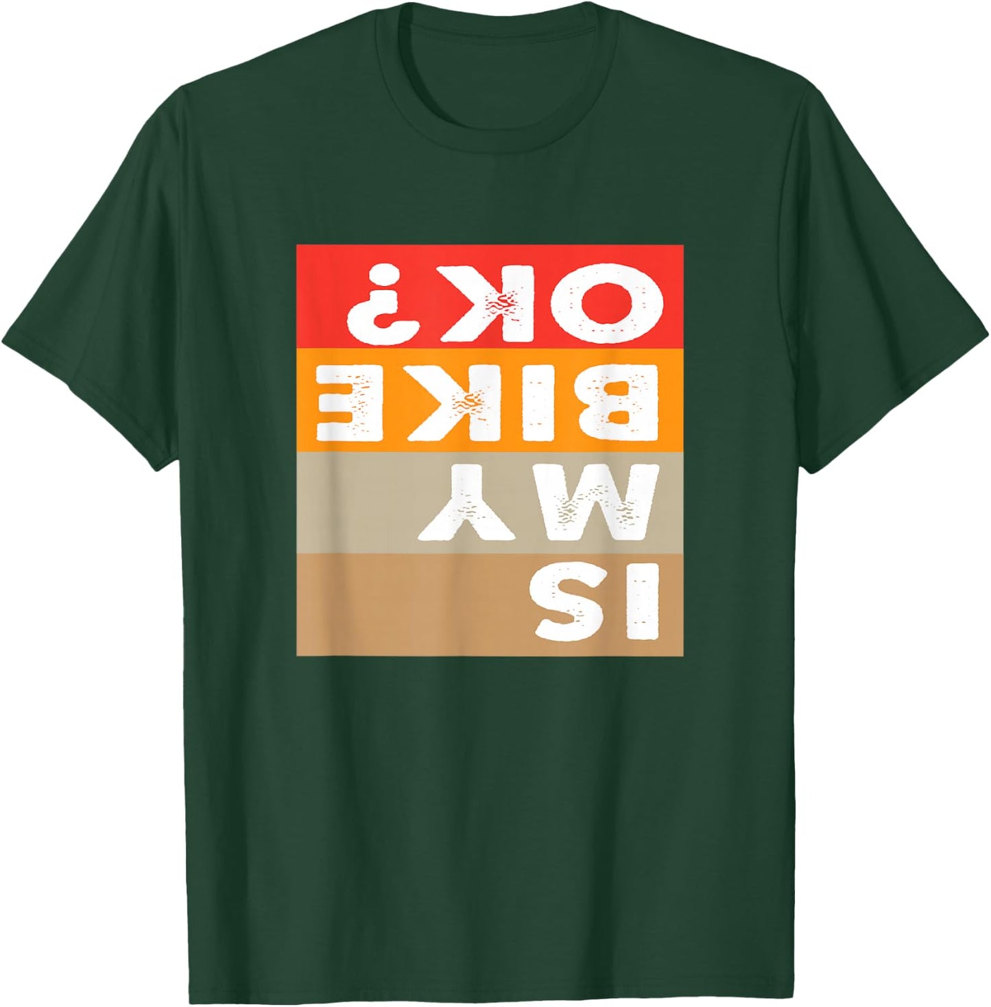 Mountain is my bike ok gear biking gift women apparel riding T-Shirt - T-Shirt | Forest