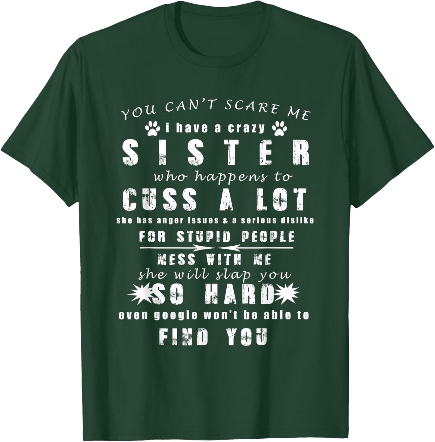 Funny Gift Brother from Awesome Sister Birthday T-Shirt - T-Shirt | Forest