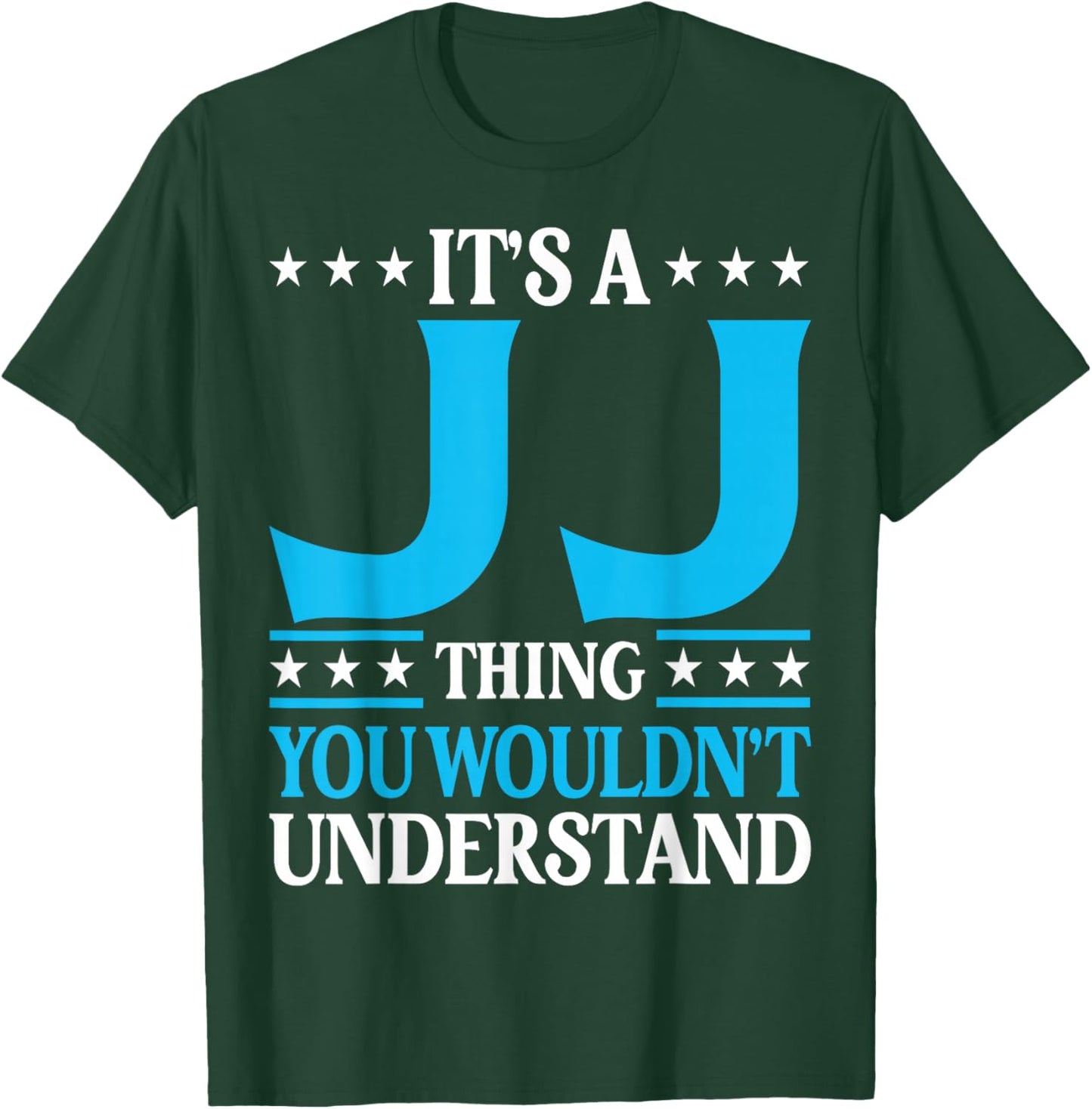 Jj Gifts Jj Men Name Birthday Gifts - -Adults - Black - Small - Short Sleeve - - Modern Classic - Round Neck - Letter Print - Pull On T-Shirt - T-Shirt | Forest