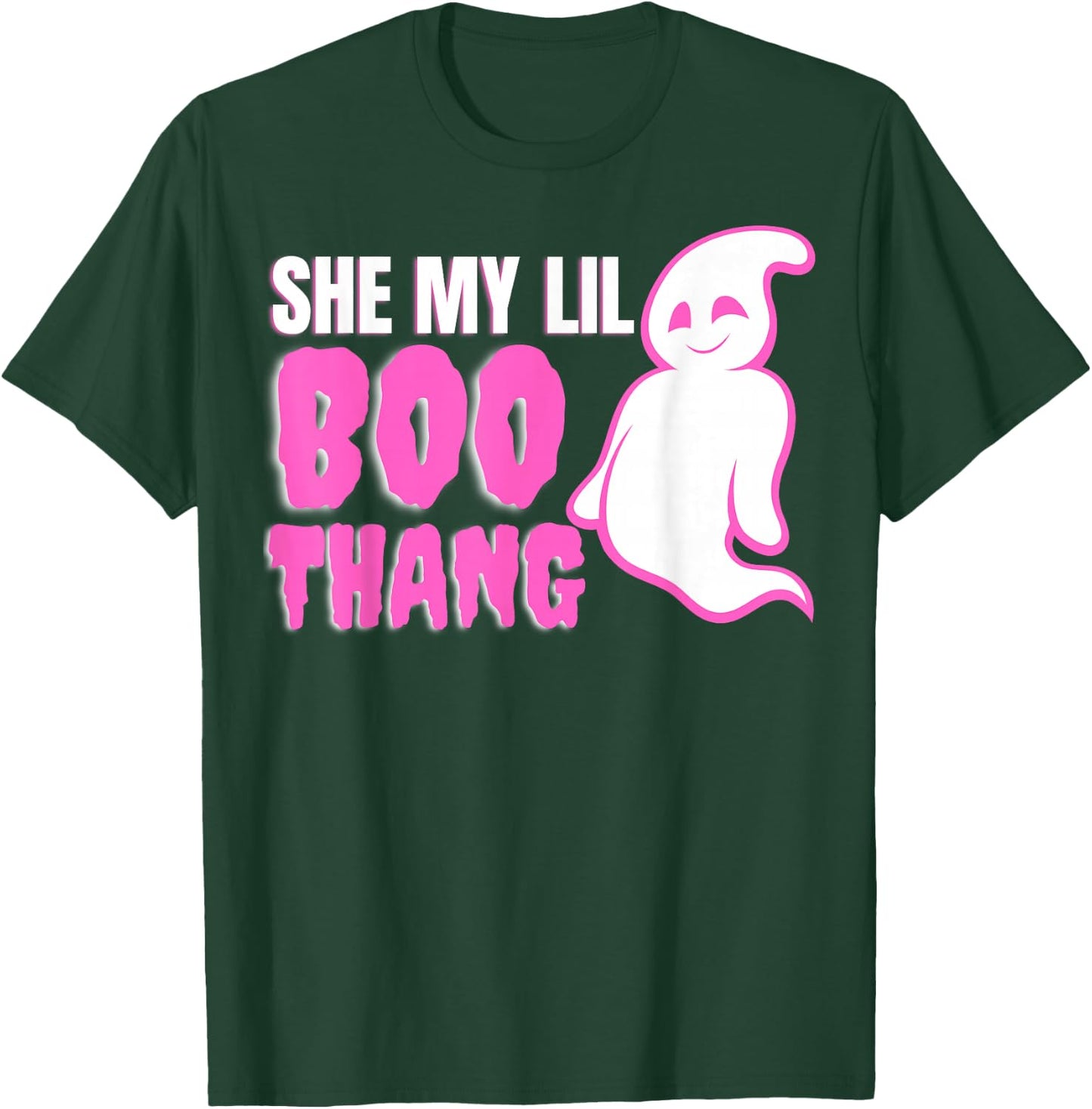 She My Lil Boo Thang Funny Halloween T-Shirt - T-Shirt | Forest
