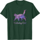 Space Galaxy Cat Pet Birthday Gift Stars Cute Catlovers T-Shirt - T-Shirt | Forest