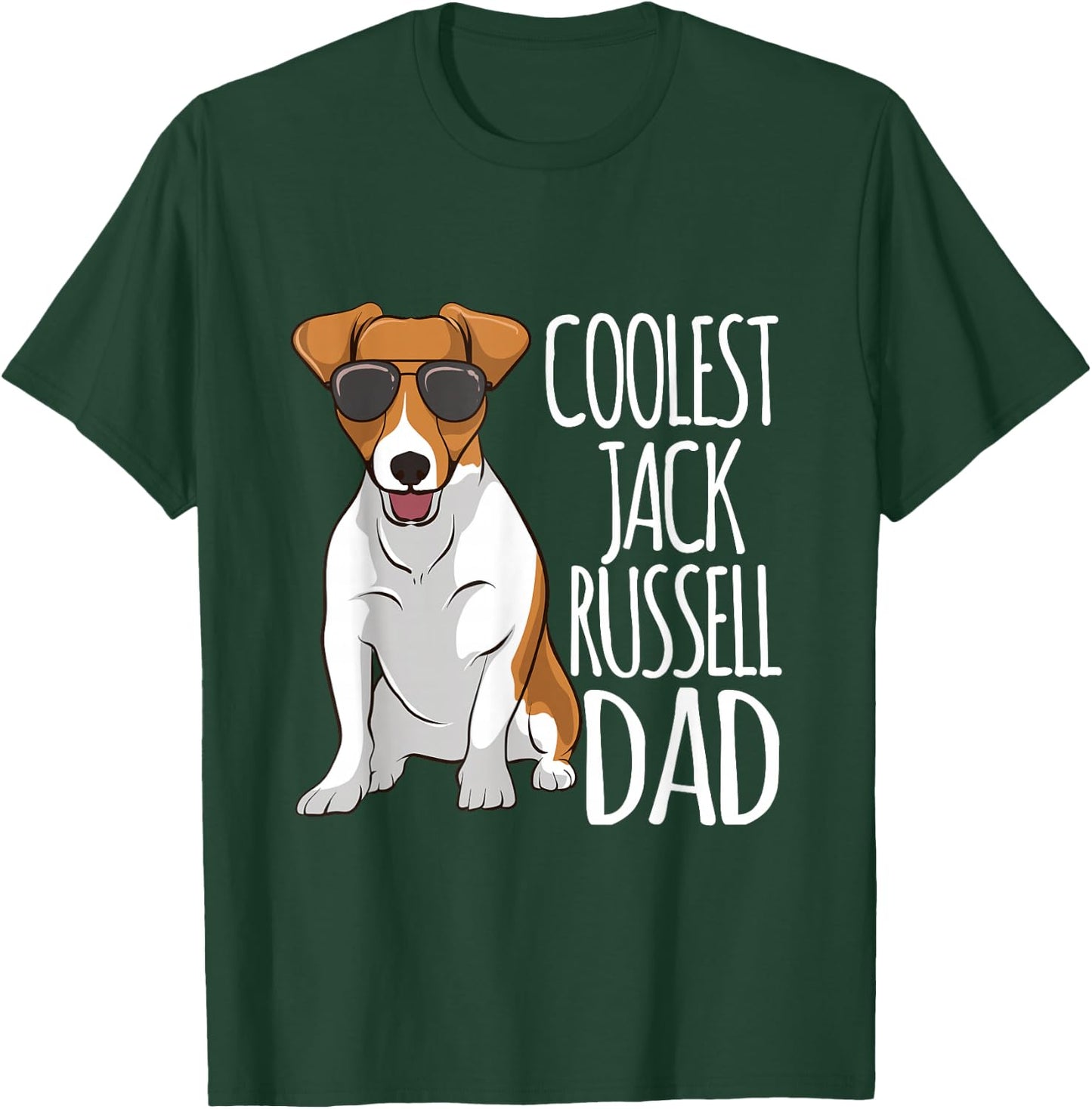 Coolest Jack Russel Dad Jack Russell Terrier Father Dog T-Shirt - T-Shirt | Forest