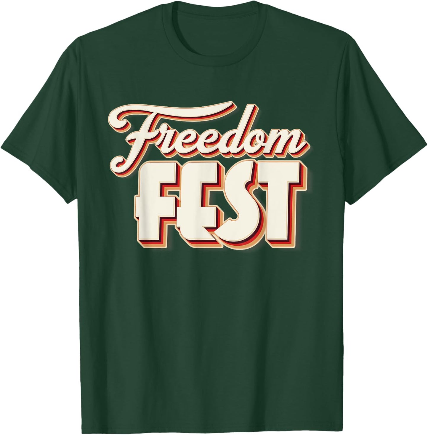 Freedom Fests Patriotic Celebration Liberty American Pride Men T-Shirt - T-Shirt | Forest