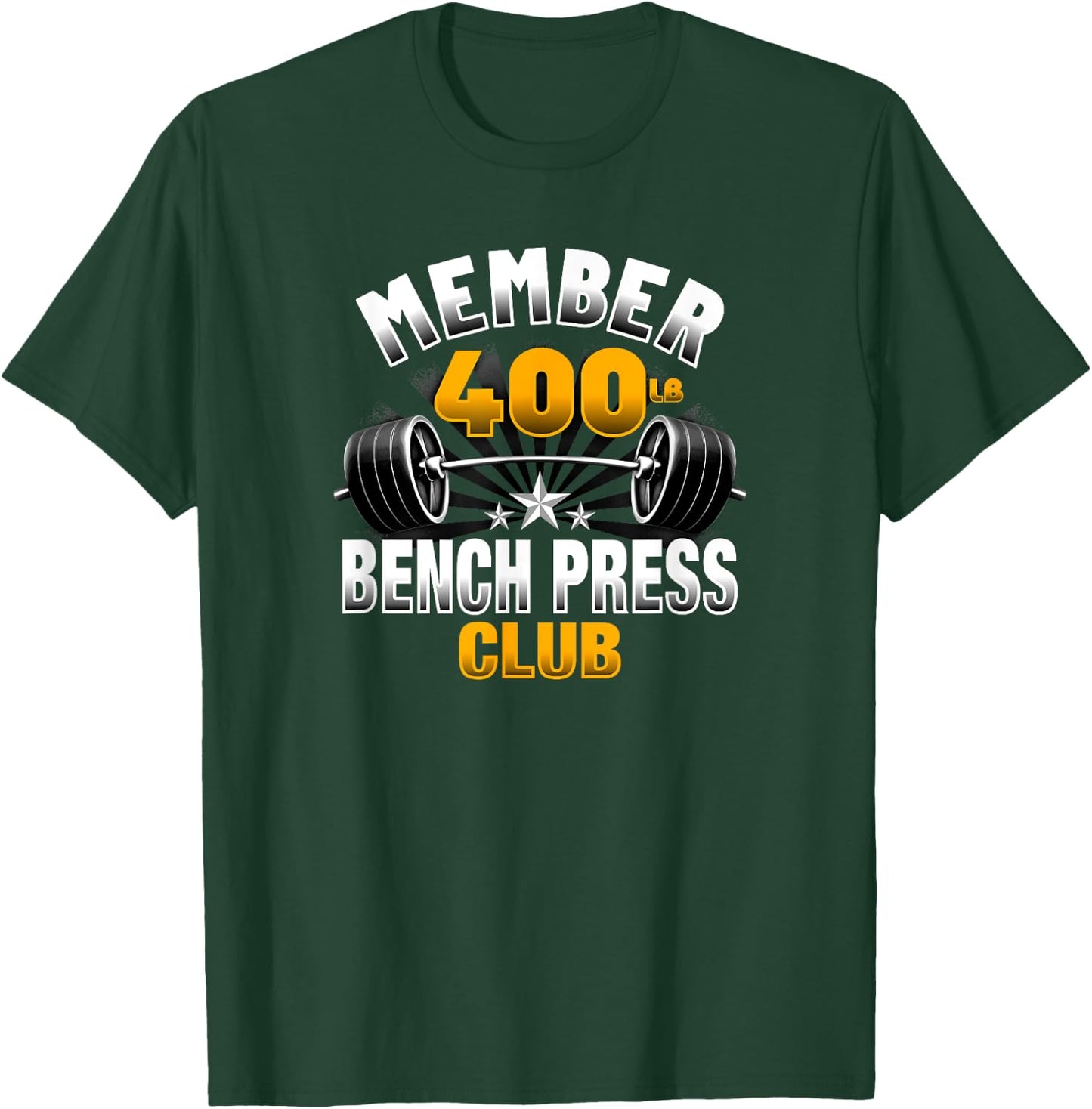 400 Pound Bench Press Club T-Shirt - T-Shirt | Forest