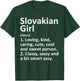 SLOVAKIAN GIRL SLOVAKIA Gift Funny Country Roots Descent T-Shirt - T-Shirt | Forest