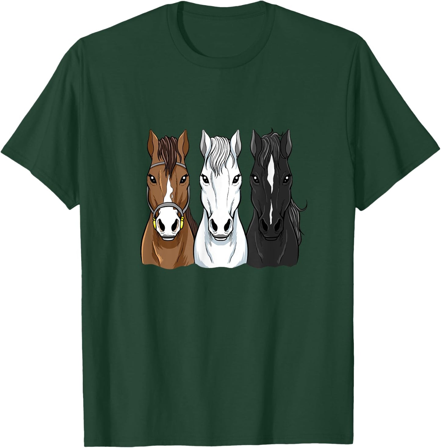 Horse Riding Shirts For Girls Women Horseback Riding T-Shirt - T-Shirt | Forest