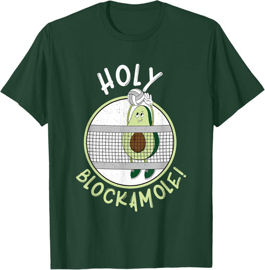 Funny Volleyball Blocker Training for an Avocado Fan T-Shirt - T-Shirt | Forest