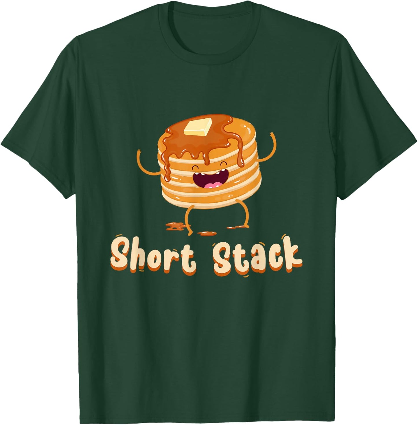 Short Stack of Pancakes Kawaii - Maple Syrup Day T-Shirt - T-Shirt | Forest