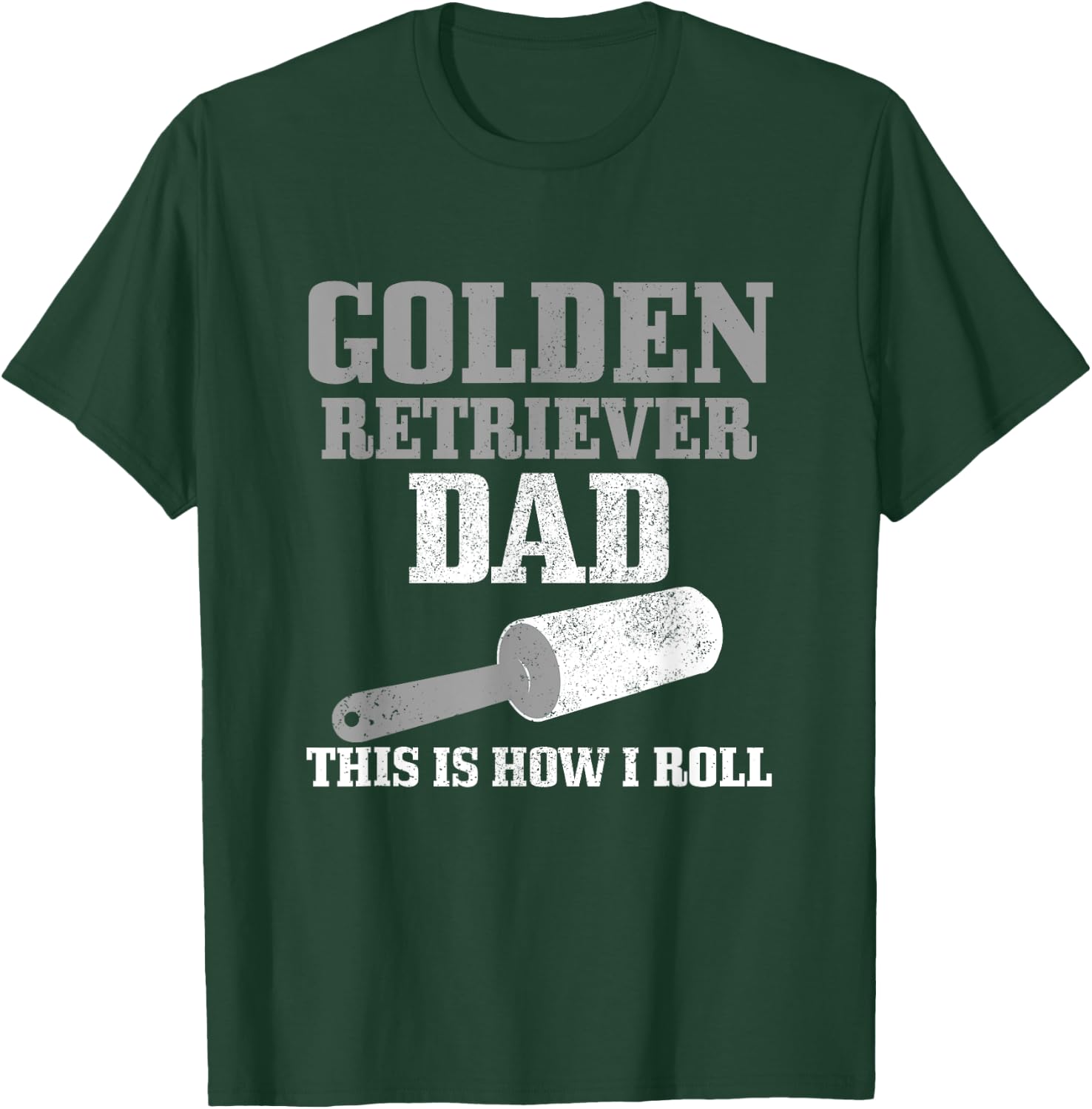 Golden Retriever Dad Dog Hair Funny Golden Retriever T-Shirt - T-Shirt | Forest