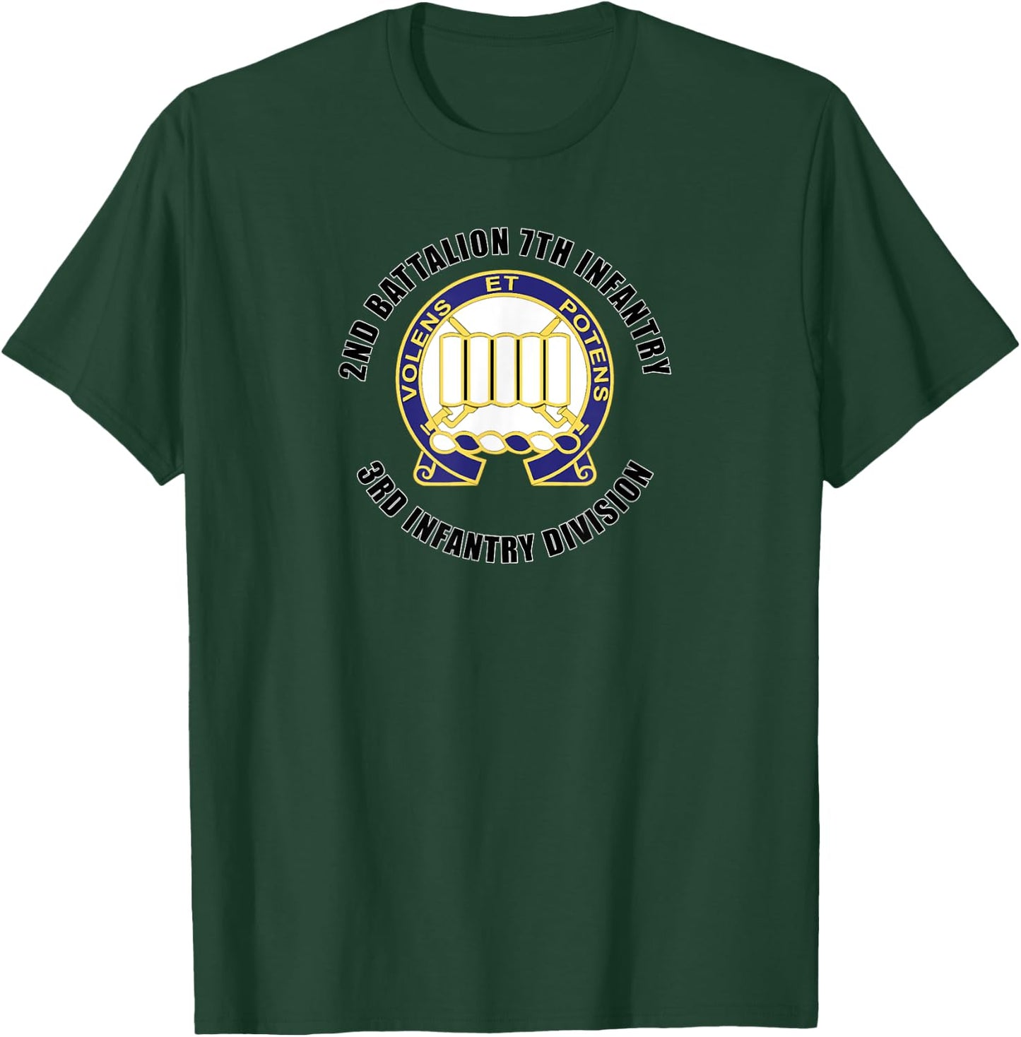 2nd Battalion 7th Infantry 3rd Infantry Division Gift T-Shirt - T-Shirt | Forest