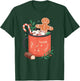 Hot Cocoa Mug Gingerbread Cookie Xmas Christmas Holiday T-Shirt - T-Shirt | Forest