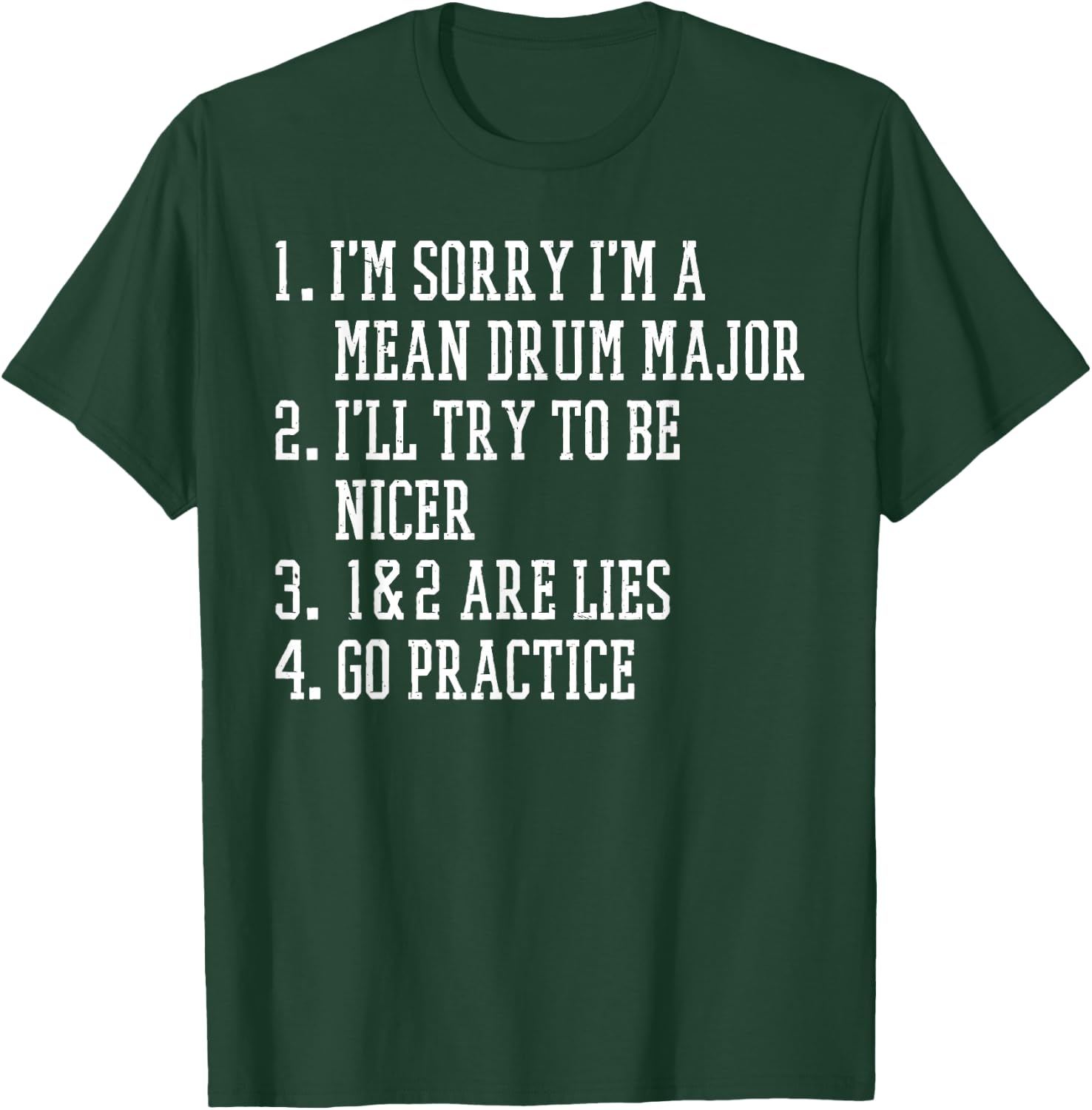 Drum Major Costume Drum Major Uniform Drum Major Baton T-Shirt - T-Shirt | Forest
