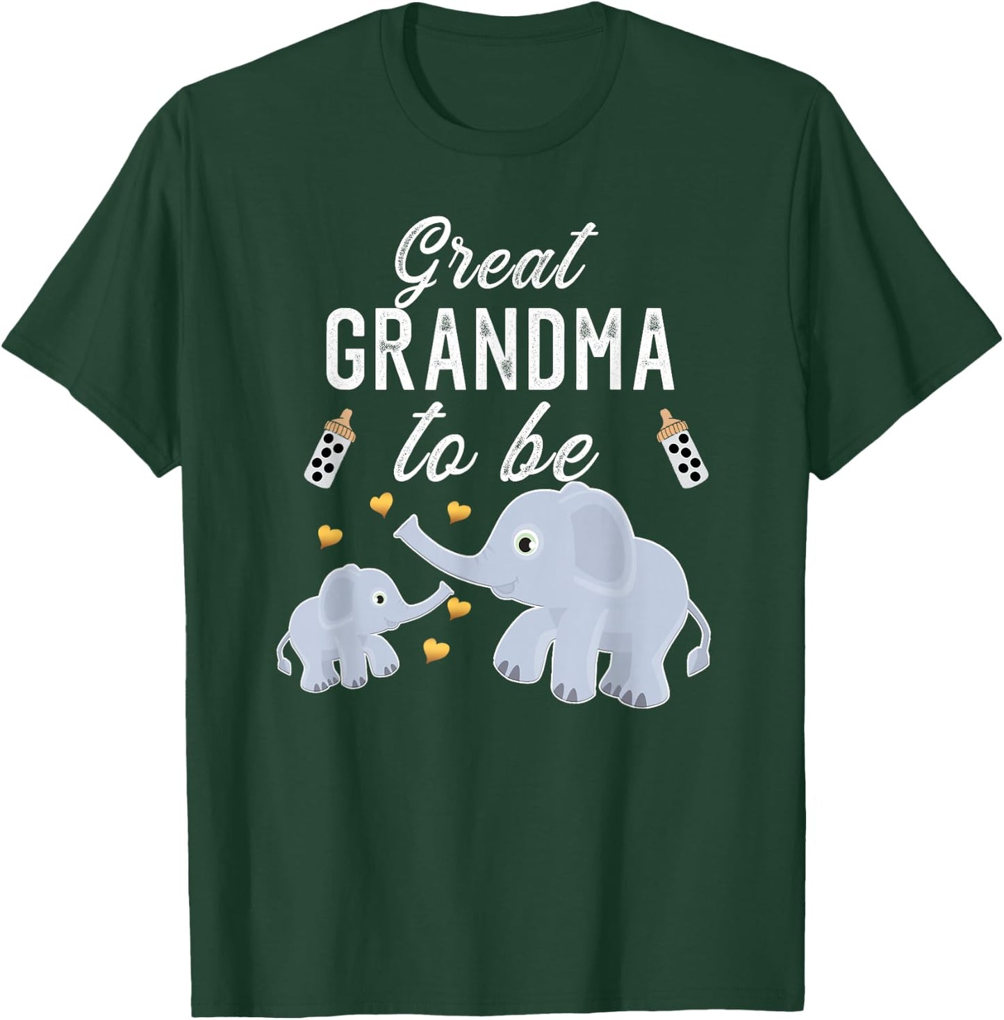 Great Grandma To Be Elephant Baby Shower Great Grandma T-Shirt - T-Shirt | Forest