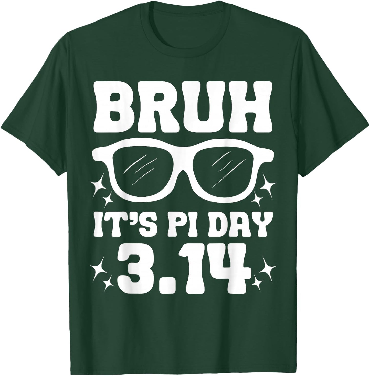 Funny Pi Day 3.14 Kids Bruh It's Pi Day Pi Math Teacher Boy T-Shirt - T-Shirt | Forest
