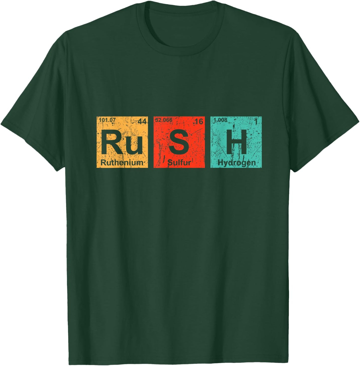 Rush (Ru-S-H) Periodic Table Elements Shirt T-Shirt - T-Shirt | Forest