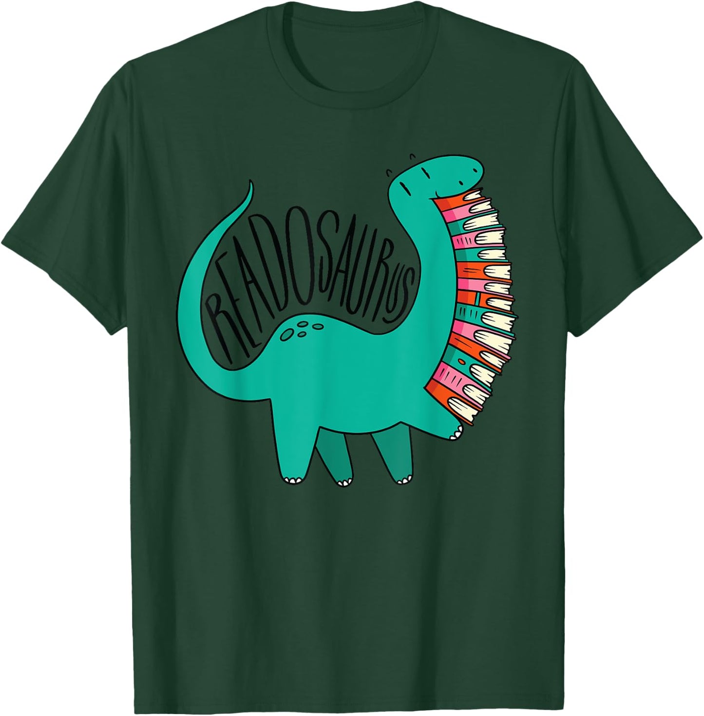 Funny Book Readosaurus Dinosaur Books Library Reading Lovers Small T-Shirt - T-Shirt | Forest