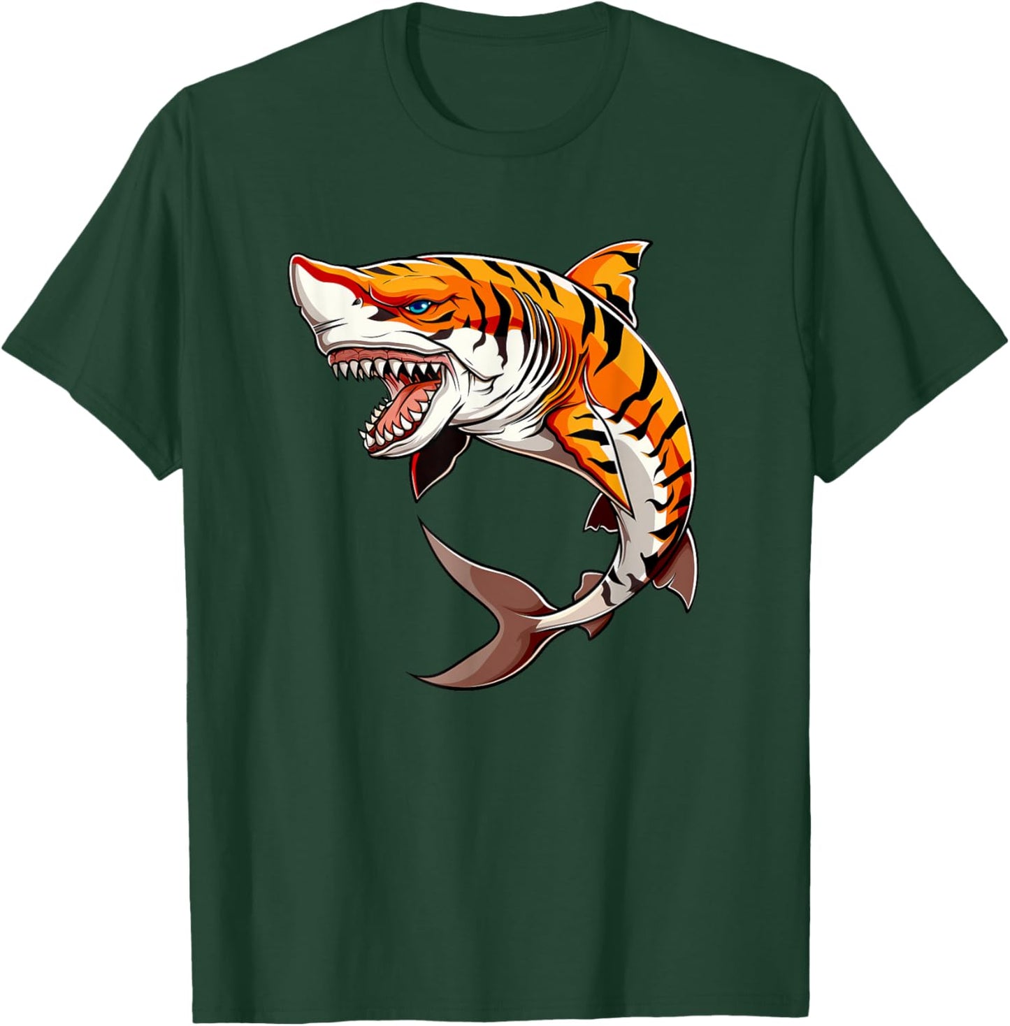 TigerShark - Shark Tiger - Shark Made Out Of Tiger T-Shirt - T-Shirt | Forest