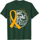 We Fight Together Childhood Cancer Awareness Gold Ribbon T-Shirt - T-Shirt | Forest
