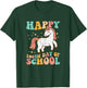 Happy 100th Day School Unicorn Retro 100th Day Women Girls T-Shirt - T-Shirt | Forest