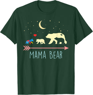 Autism Awareness Mama Bear with 3 Cubs T-Shirt - T-Shirt | Forest