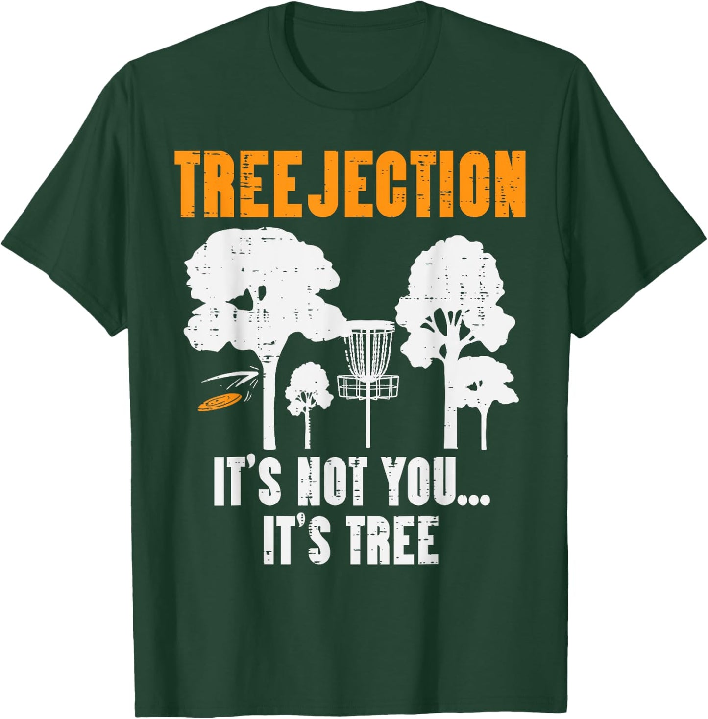Treejection Disc Golf Funny Frisbee Golfing Sport Golfer T-Shirt - T-Shirt | Forest