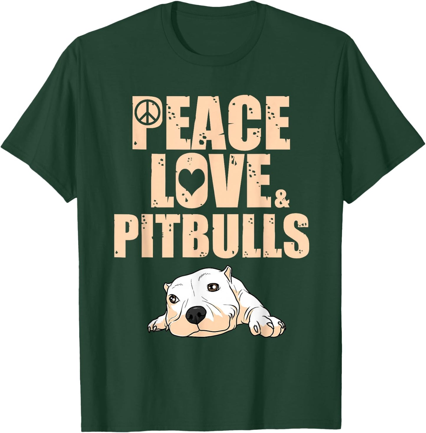 Funny Pitbull Rescue Adoption Men Women Boys Girls Gift T-Shirt - T-Shirt | Forest