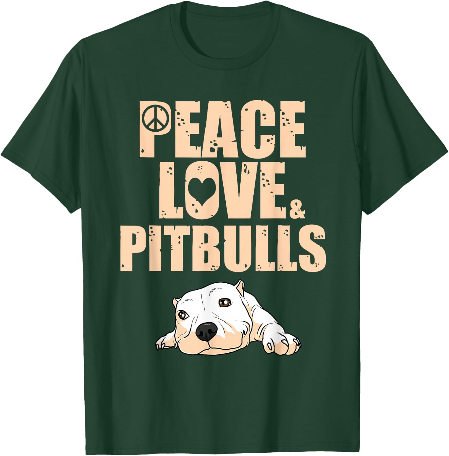 Funny Pitbull Rescue Adoption Men Women Boys Girls Gift T-Shirt - T-Shirt | Forest