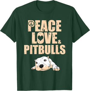 Funny Pitbull Rescue Adoption Men Women Boys Girls Gift T-Shirt - T-Shirt | Forest