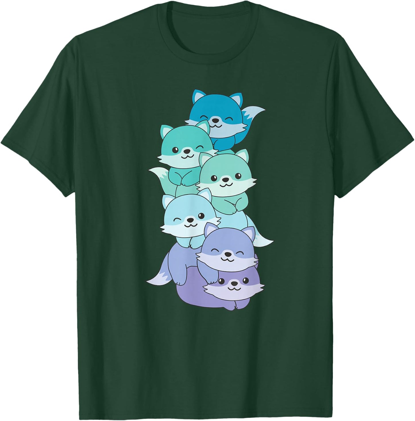 Neptunic Flag Pride Month LGBTQ Neptunic Fox T-Shirt - T-Shirt | Forest