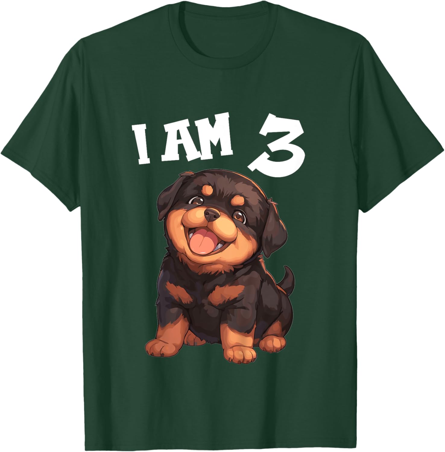 Kids 3 Years old 3th birthday Rottweilers Rottweiler T-Shirt - T-Shirt | Forest