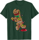 Scary Zombie Gingerbread Man Christmas Horror Krampus Cookie T-Shirt - T-Shirt | Forest