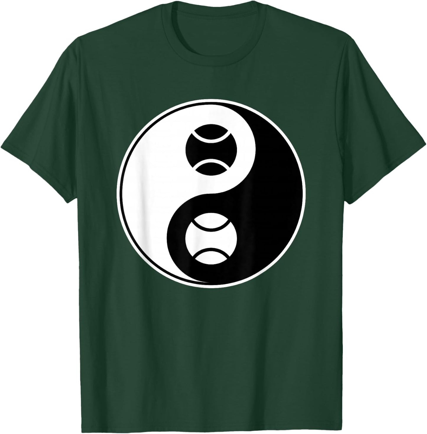 Yin Yang - Tennis Lawn Sports - Buddhist Zhen Spiritual T-Shirt - T-Shirt | Forest