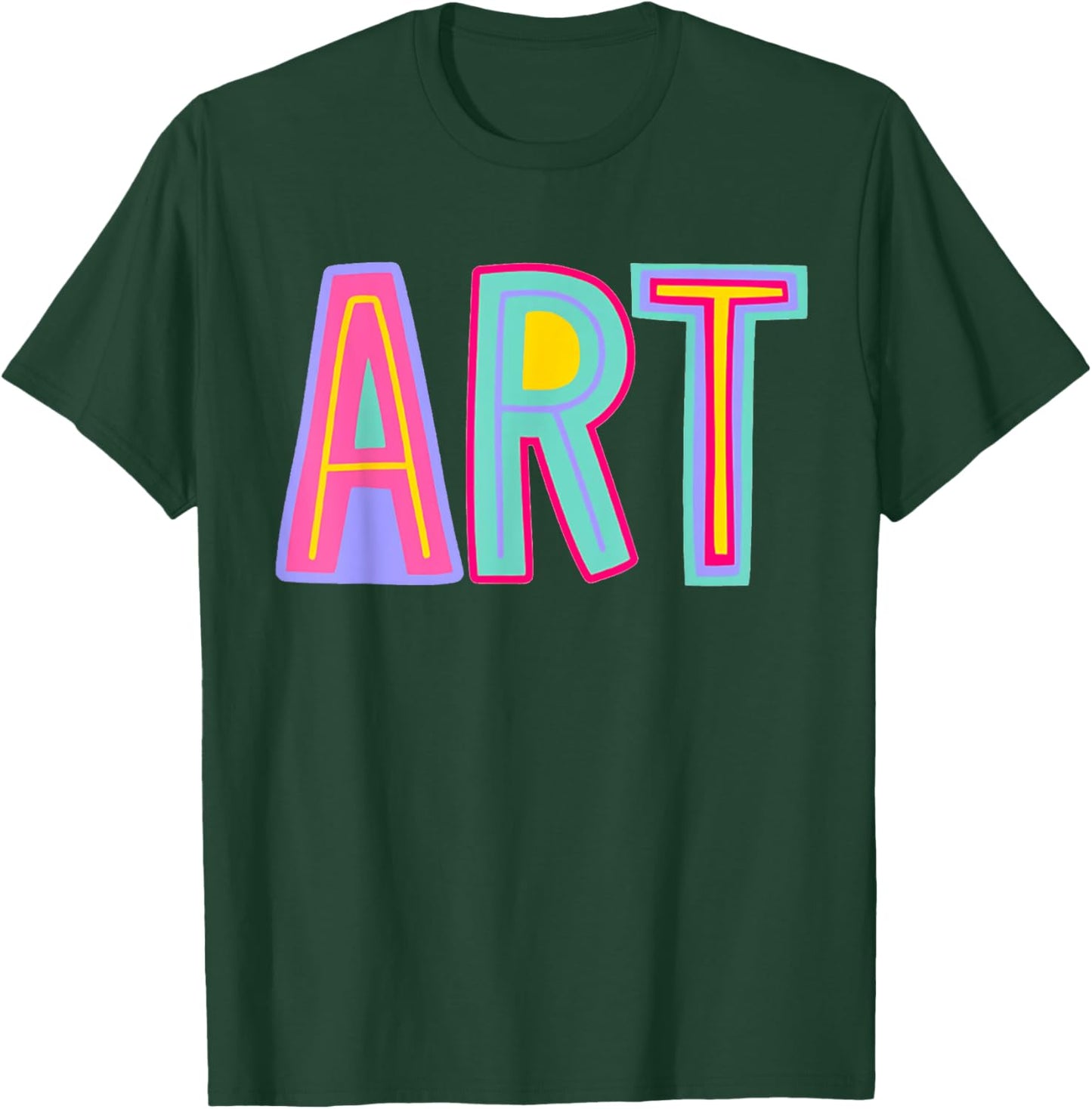 Art Teacher Happy First Day Of School Artist Back To School T-Shirt - T-Shirt | Forest