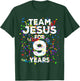 Funny Team Jesus For 9 Years Old Christian 9th Birthday T-Shirt - T-Shirt | Forest