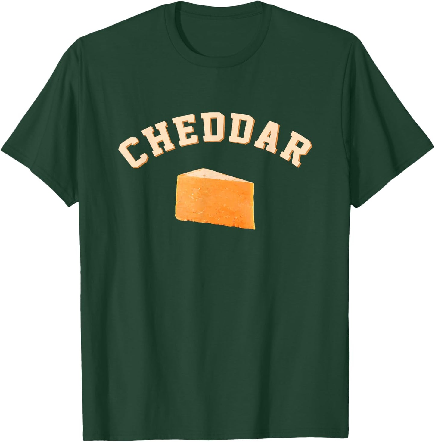 Cheddar Cheese Funny College Team Mascot English Word T-Shirt - T-Shirt | Forest