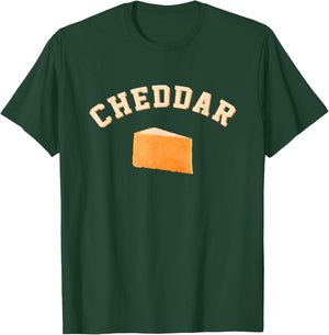 Cheddar Cheese Funny College Team Mascot English Word T-Shirt - T-Shirt | Forest