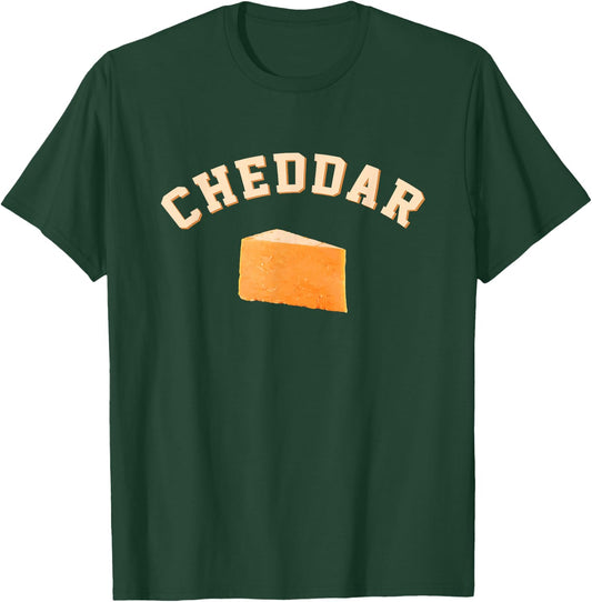 Cheddar Cheese Funny College Team Mascot English Word T-Shirt - T-Shirt | Forest