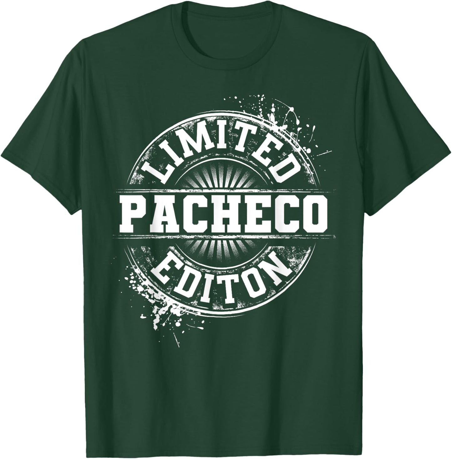 PACHECO Funny Surname Family Tree Birthday Reunion Gift T-Shirt - T-Shirt | Forest