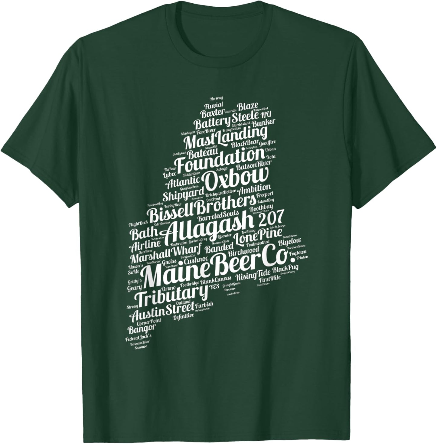 Maine Breweries T-Shirt - T-Shirt | Forest