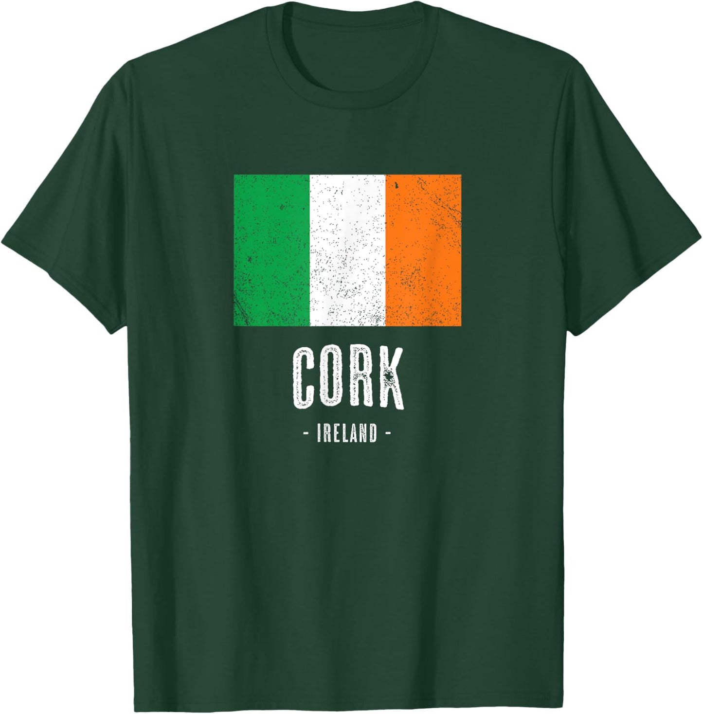 City of CORK - Ireland | Irish Flag Souvenir T-Shirt - T-Shirt | Forest