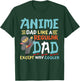 Kids Kawaii Anime Birthday Outfit Gifts Funny Anime Dad Like Regular Dad Except Way Cooler Ninja Men - Black, Small, Short Sleeve, Anime Graphic, Lightweight T-Shirt - T-Shirt | Forest